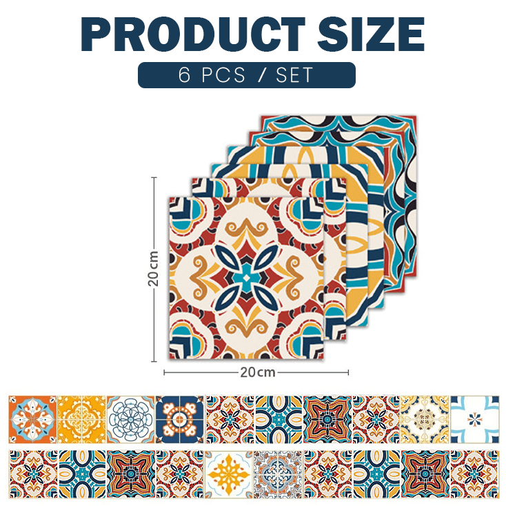 zeravo®3D Waterproof Wall Tile Stickers