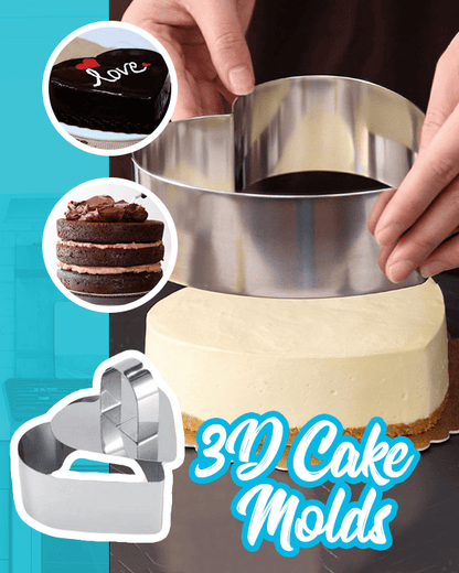 zeravo® DIY 3D Round Cake Mold Set