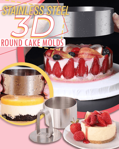 zeravo® DIY 3D Round Cake Mold Set